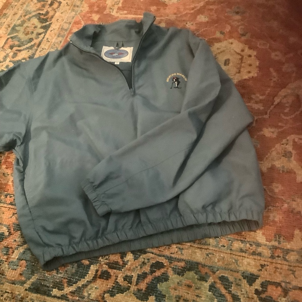 Light Blue Quarter-Zip Lightweight Shirt Jacket!